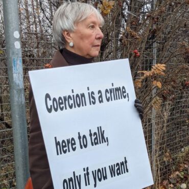 Woman arrested at anti-abortion protest faces no further action