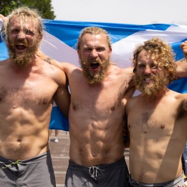 Scottish brothers set new world record for 9,000-mile Pacific row