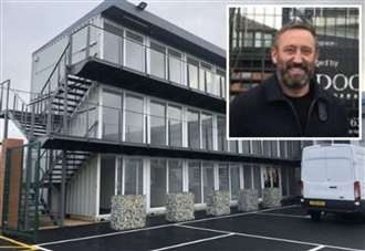 Storage container office space plan for £700k site