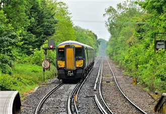 Service suspended after train hits ‘obstruction’