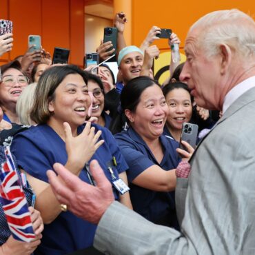 The King jokes ‘bits don’t work so well’ after 70 as he opens hospital
