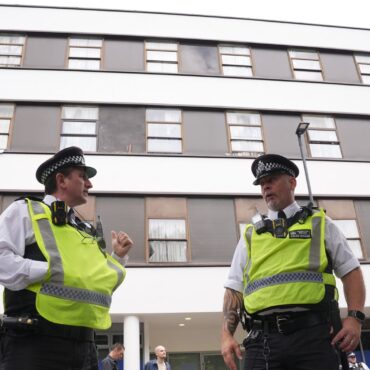 Man arrested after fire at asylum seeker hotel