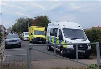 Large emergency response as police tape off park