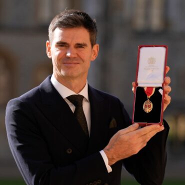 England cricket legend James Anderson knighted at Windsor Castle