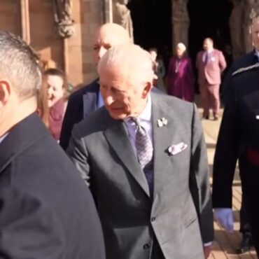 King heckled over Prince Andrew and Jeffrey Epstein during visit