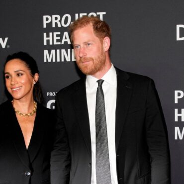 Prince Harry and Meghan named Humanitarians of the Year