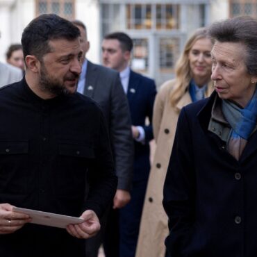 Princess Anne makes surprise Ukraine visit – and leaves a personal tribute