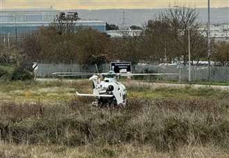 Air ambulance called to crash on major route