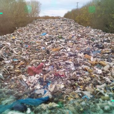How a grassy Oxfordshire field became a mountain of waste in just months