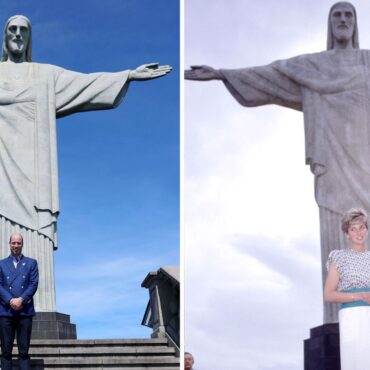 Prince William photographed at iconic spot Diana posed at decades earlier