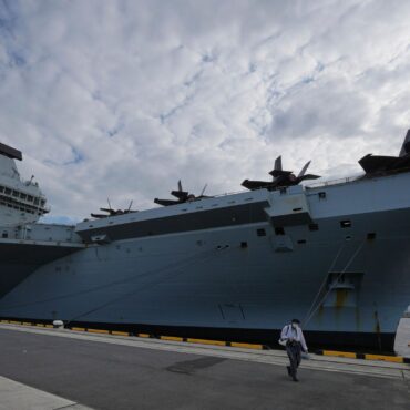 The UK’s flagship aircraft carrier is ready for war – just not without help