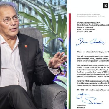 BBC chair’s letter to MPs – key points