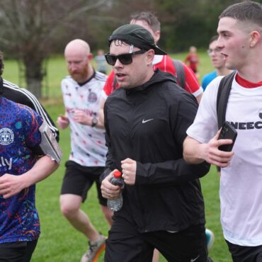 Kneecap’s charity run cheered on by Irish president