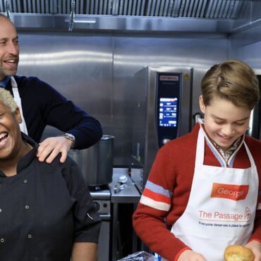William follows in Diana’s footsteps as he takes son to homelessness project