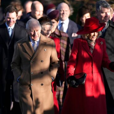 In Pictures: The Royal Family attend Christmas Day church service – joined by Andrew’s daughters 