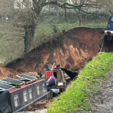 Major incident declared as sinkhole drains canal and swallows narrowboats