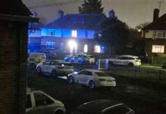 Police cordon as emergency services respond to incident