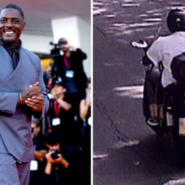 Sir Idris Elba caught speeding on moped