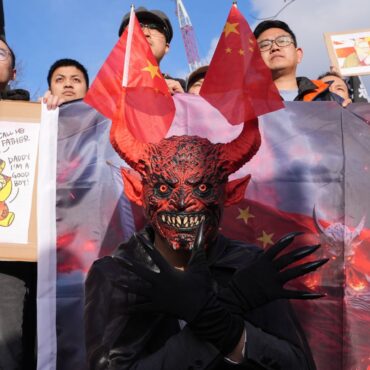 Protesters march against Chinese ‘mega embassy’ in London