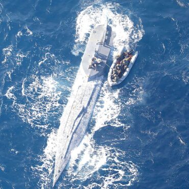 UK authorities help to seize ‘narco sub’ and record cocaine haul in Atlantic Ocean