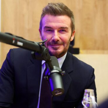 Sir David Beckham refuses to answer Sky News questions in Davos