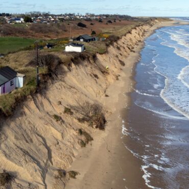 Clifftop residents told to leave because Storm Goretti could destroy their homes