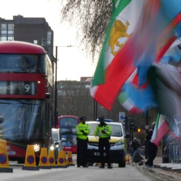 Violent clashes at Iran’s London embassy leave four in hospital