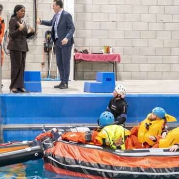 ‘Jumping ship’: Life raft backdrop a baffling choice for Badenoch visit given latest defection