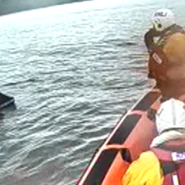 Lifeboat crews rescue man stranded on inflatable mattress