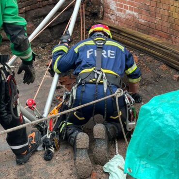 Man stuck for over an hour after falling down well in town’s high street