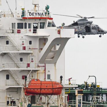UK forces join military operation to seize Russian ‘shadow fleet’ tanker