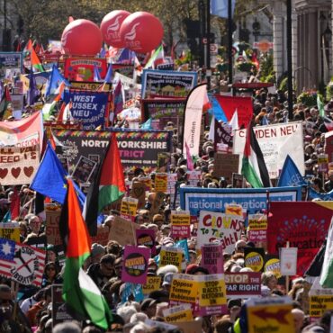 ‘Half a million’ join London rally against the far right, claim organisers