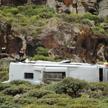 British tourist dead and another in serious condition fatal Canary Islands bus crash