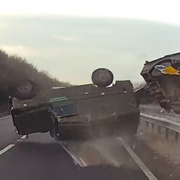 Ban for driver after ‘completely avoidable’ crash sent military vehicle flying