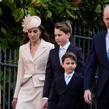 William, Kate and children attend royal Easter service for first time since her cancer diagnosis