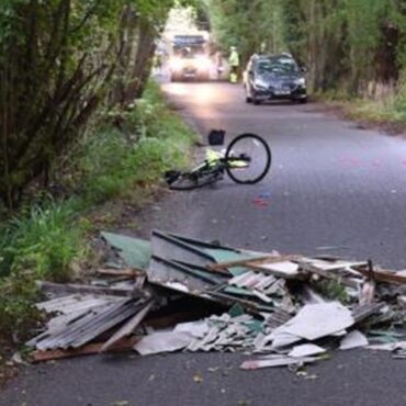 Cyclist suffered severe head injury crashing into rubbish – as fly-tipper jailed