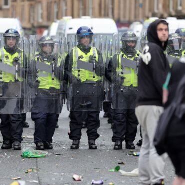Police chief condemns ‘significant’ attacks against officers after Celtic’s title win