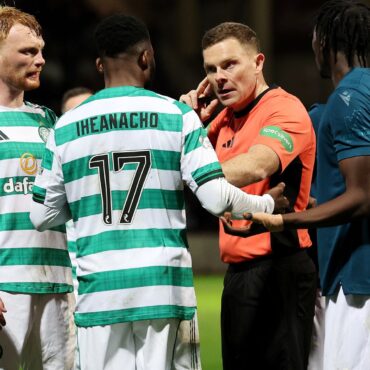 Man charged after Motherwell v Celtic referee’s personal details leaked