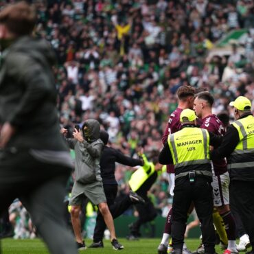First minister ‘open’ to criminalising pitch invasions after Celtic fan disorder