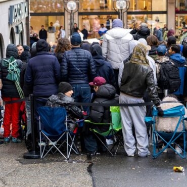 Why was there crowd trouble outside Swatch stores this weekend?