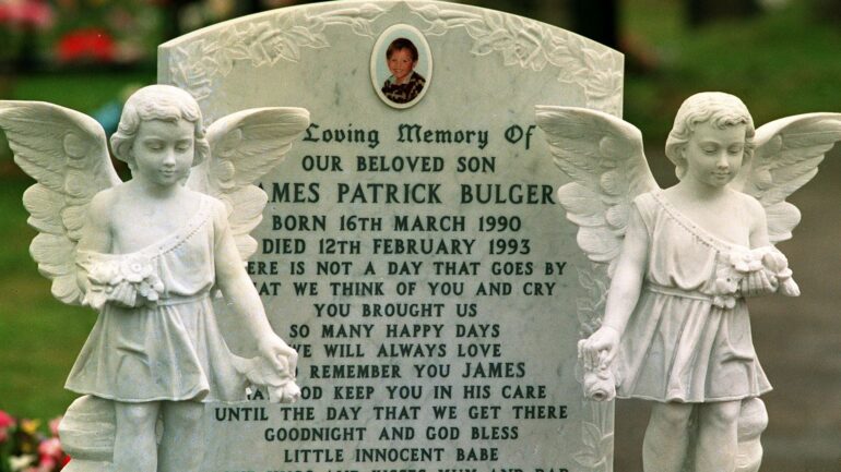 Man detained over vandalism of James Bulger’s grave
