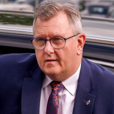 Sir Jeffrey Donaldson says he is ‘crystal clear’ rape allegation is false