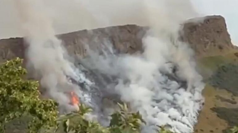 Fire breaks out at Arthur’s Seat in Edinburgh