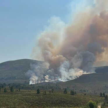 ‘It got scary very quickly’: Firefighters battling wildfire in UK’s largest national park