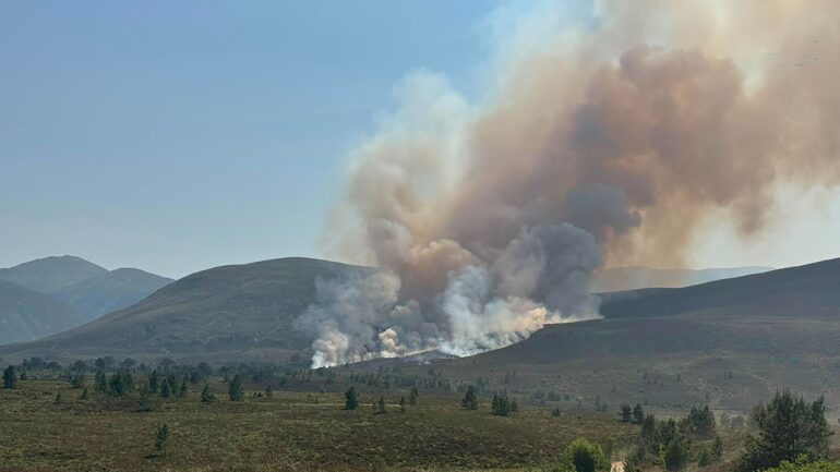 ‘It got scary very quickly’: Firefighters battling wildfire in UK’s largest national park