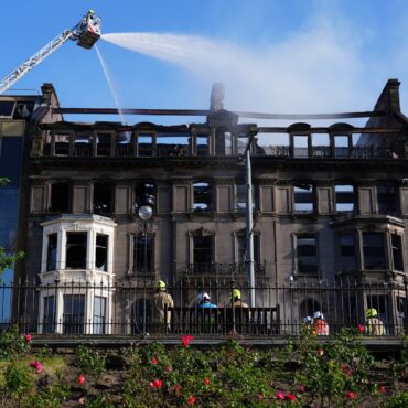 Firefighters tackle major blaze at historic building on Edinburgh’s Princes Street