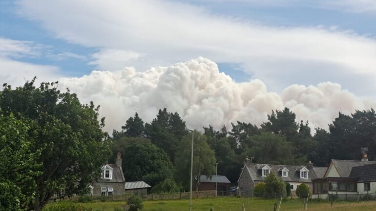 Residents ‘upset and angry’ over Cairngorms wildfire evacuation orders