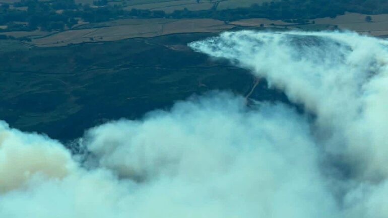 Major incident declared over wildfire in North Wales