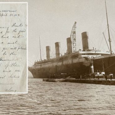 Rare Titanic letter written days before sinking to go on sale