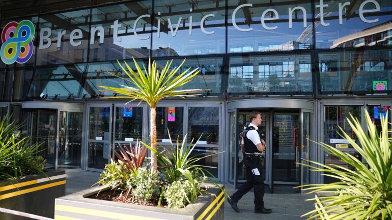 Boy, 15, arrested after teenager stabbed to death at council headquarters